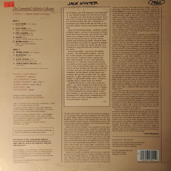 The Cannonball Adderley Quintet – Them Dirty Blues, image 2