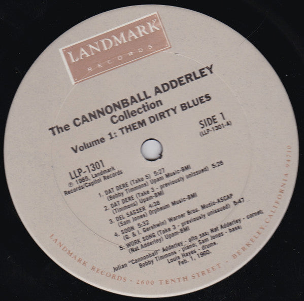 The Cannonball Adderley Quintet – Them Dirty Blues, image 3