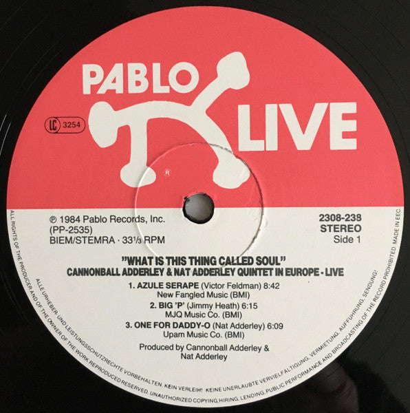 The Cannonball Adderley - Nat Adderley Quintet – What Is This Thing Called Soul (In Europe - Live!), image 3