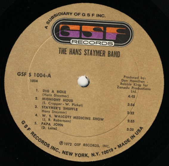 The Hans Staymer Band – The Hans Staymer Band, image 2
