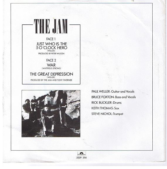 The Jam – Just Who Is The 5 O'Clock Hero / War / The Great Depression, image 2