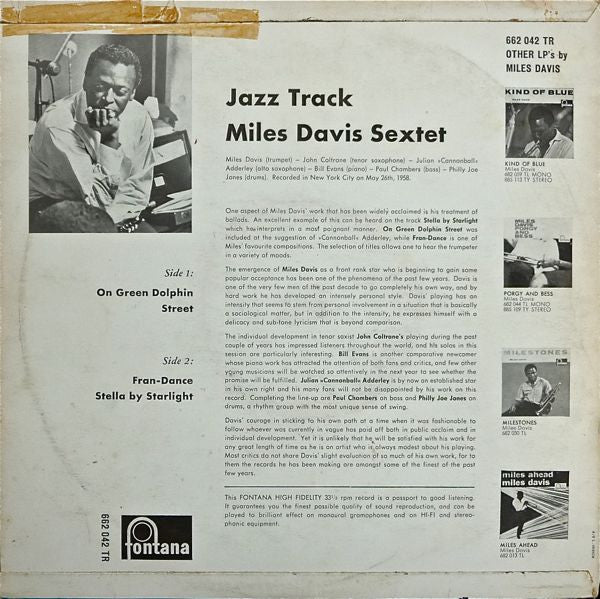 Miles Davis Sextet – Jazz Track, image 2
