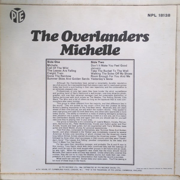The Overlanders – Michelle, image 2