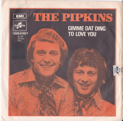 Front cover of The Pipkins – Gimme Dat Ding / To Love You, Columbia, Sweden, 1970