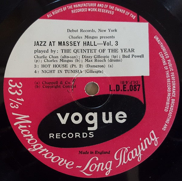 The Quintet Of The Year – Jazz At Massey Hall Volume 3, image 4