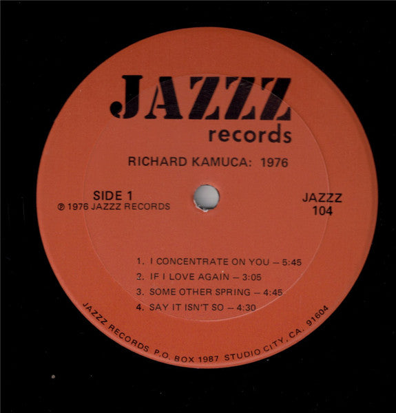 Richard Kamuca Quartet – Richard Kamuca: 1976, image 3