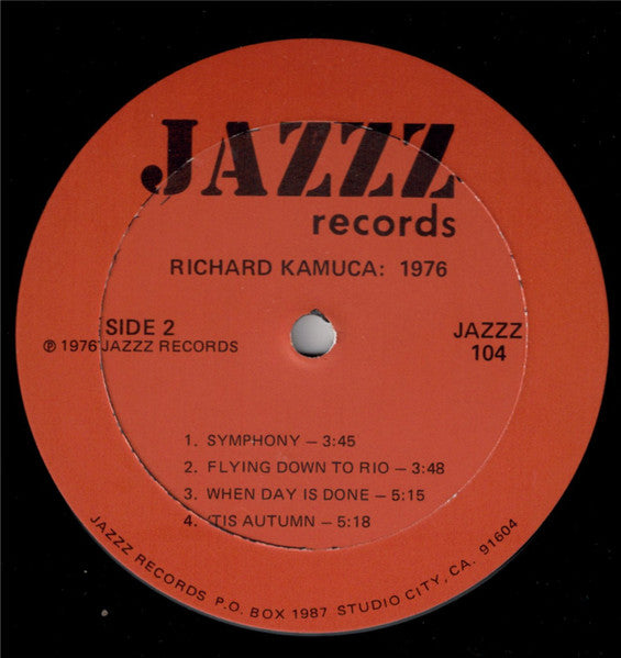 Richard Kamuca Quartet – Richard Kamuca: 1976, image 4