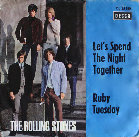 Front cover of The Rolling Stones – Let's Spend The Night Together / Ruby Tuesday, Decca, Germany, 1967