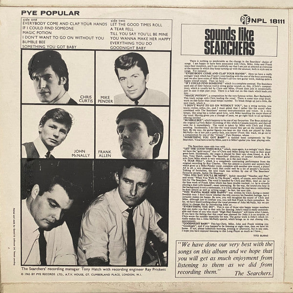 The Searchers – Sounds Like Searchers, image 2