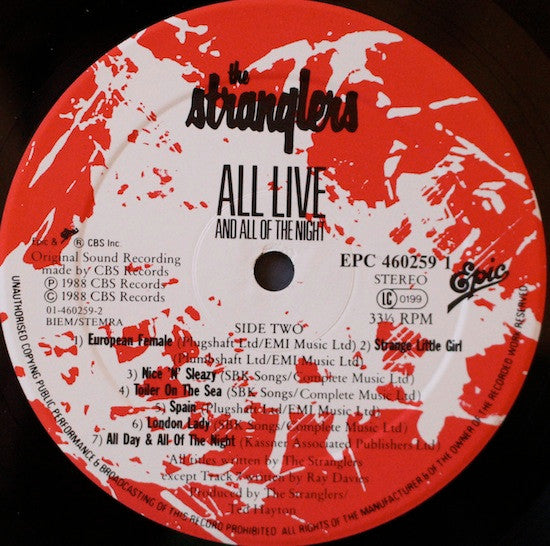 The Stranglers – All Live And All Of The Night, image 5