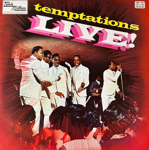 Front cover of Temptations – Temptations Live!, Tamla Motown, UK, 1967