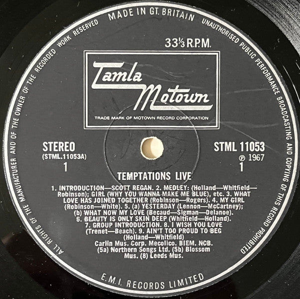 Temptations – Temptations Live!, image 3
