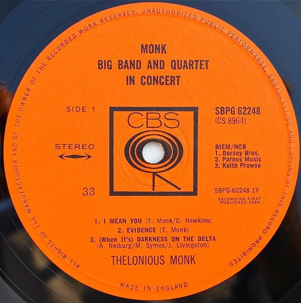 Thelonious Monk – Big Band And Quartet In Concert, image 3