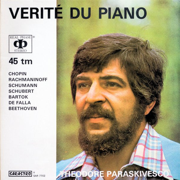 Front cover of Théodore Paraskivesco – Vérité Du Piano, Sarastro, France, 1977