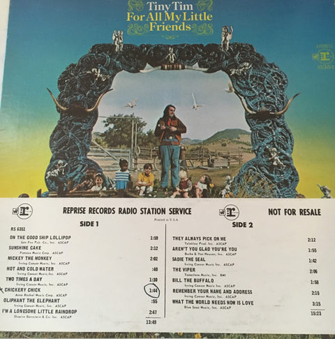 Front cover of Tiny Tim – For All My Little Friends, Reprise Records, US, 1969