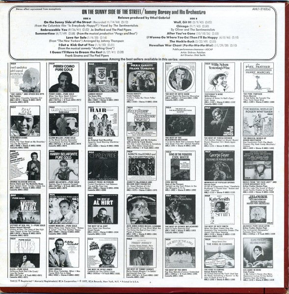 Tommy Dorsey And His Orchestra – On The Sunny Side Of The Street, image 2