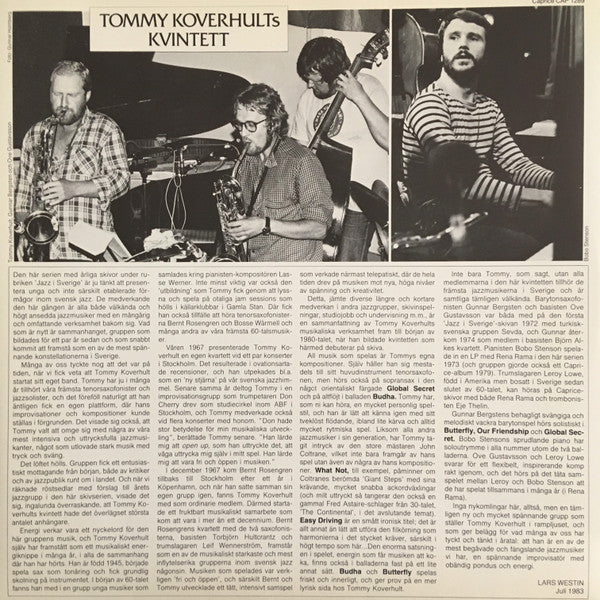 Tommy Koverhults Kvintett – Tommy Koverhults Kvintett, image 3