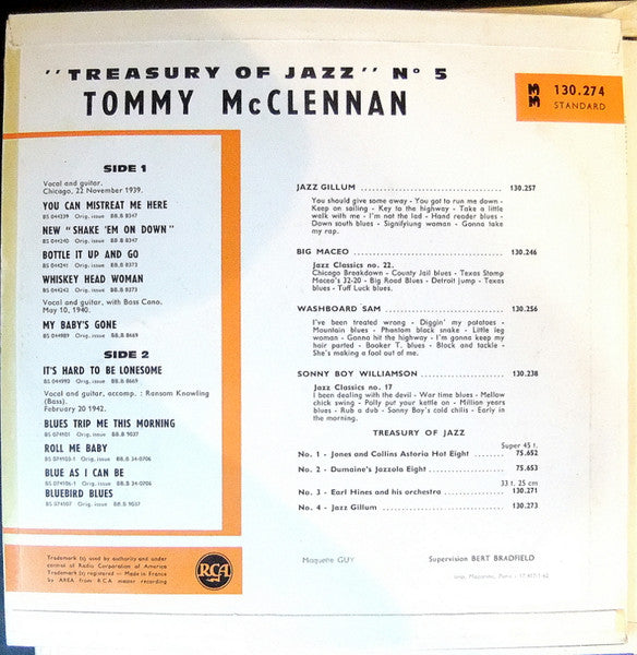 Tommy McClennan – Treasury Of Jazz 5, image 2