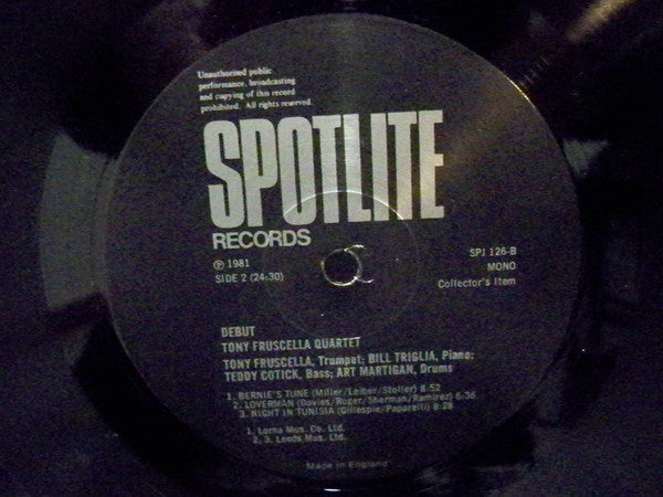 Tony Fruscella – Debut, image 3