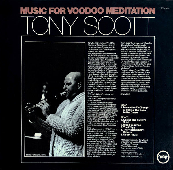 Tony Scott – Music For Voodoo Meditation, image 2