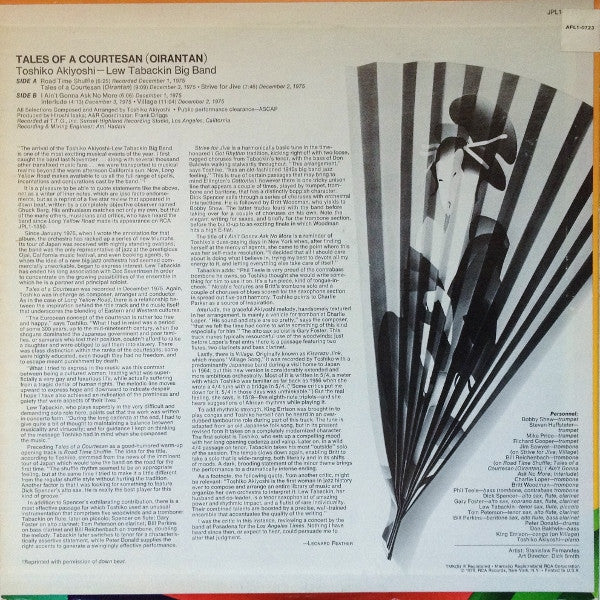 Toshiko Akiyoshi-Lew Tabackin Big Band – Tales Of A Courtesan (Oirantan), image 2