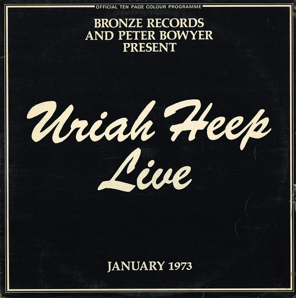 Front cover of Uriah Heep – Uriah Heep Live, Bronze, UK, 1973