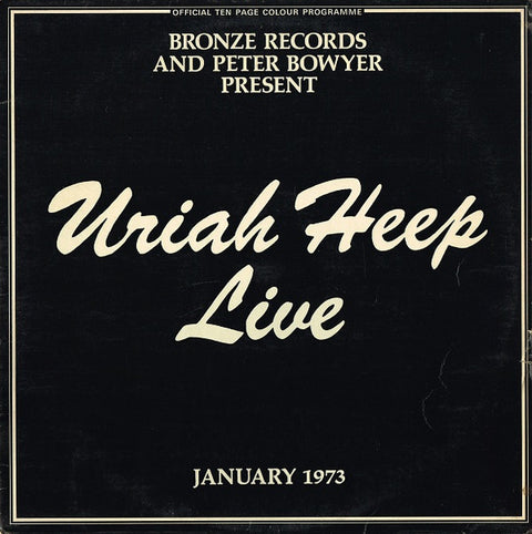 Front cover of Uriah Heep – Uriah Heep Live, Bronze, UK, 1973