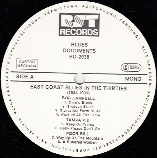 Various – East Coast Blues In The Thirties (1934-1939), image 3