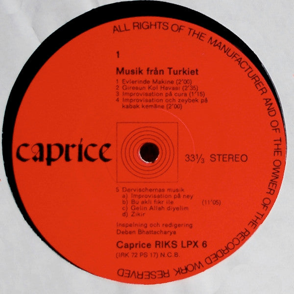 Various – Turkisk Musik, image 3