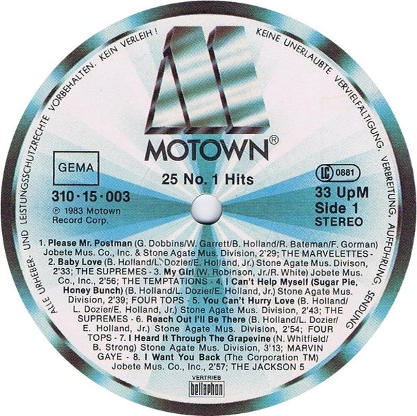 Various – 25 #1 Hits From 25 Years, image 5