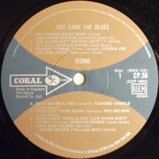 Various – Out Came The Blues, image 3
