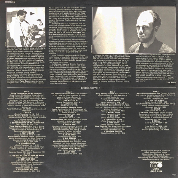 Various – Siesta - Swedish Jazz 1949-1956 Vol. 1, image 4