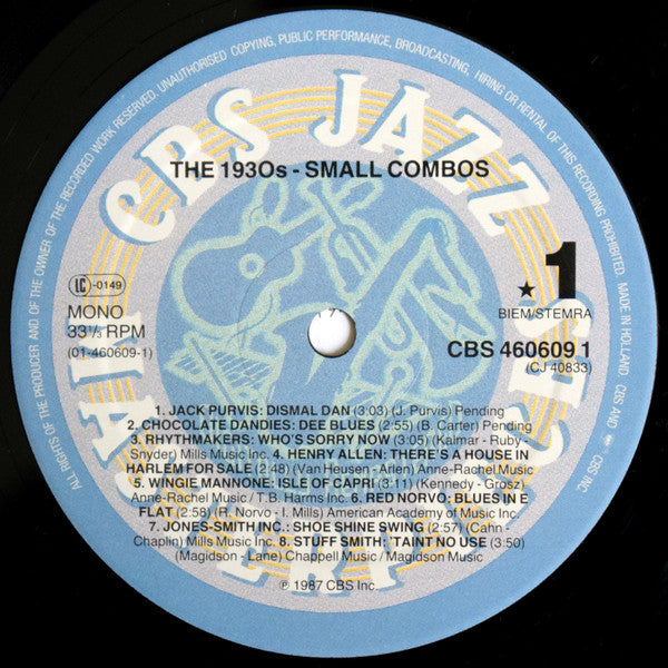 Various – The 1930s: The Small Combos, image 3