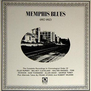 Front cover of Various – Memphis Blues (1927-1937), HK Records, Austria, 1987