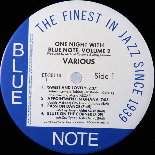 Various – One Night With Blue Note Volume 2, image 3