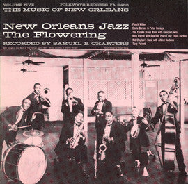 Front cover of Various – The Music Of New Orleans Volume Five: New Orleans Jazz - The Flowering, Folkways Records, US, 1959