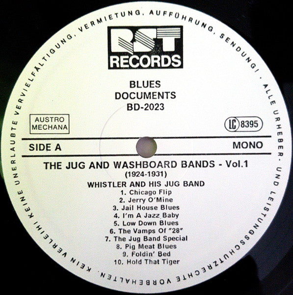 Various – The Jug & Washboard Bands - Vol.1 (1924-1931), image 3