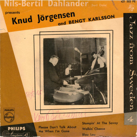 Front cover of Various – Jazz From Sweden 4, Philips, Sweden, 1956