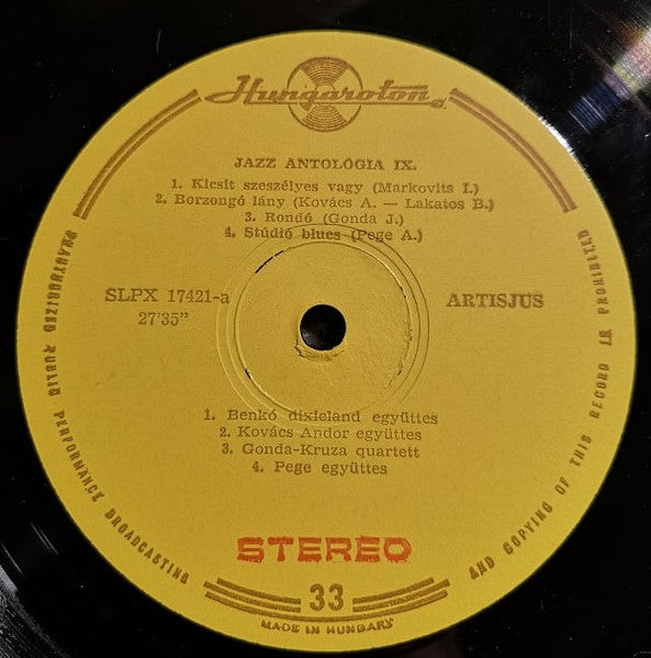 Various – Modern Jazz Anthology IX., image 3