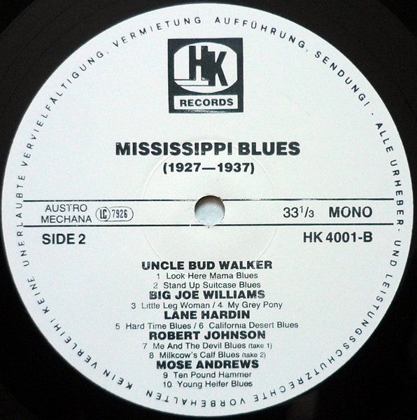 Various – Mississippi Blues (1927-1937), image 4