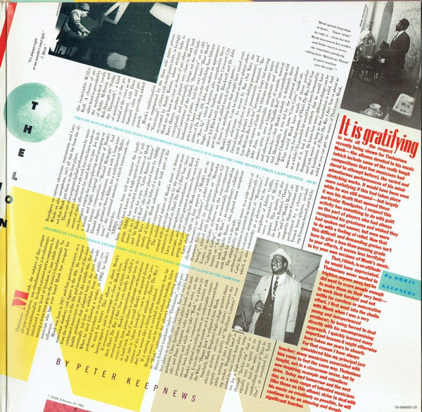 Various – That's The Way I Feel Now - A Tribute To Thelonious Monk, image 4