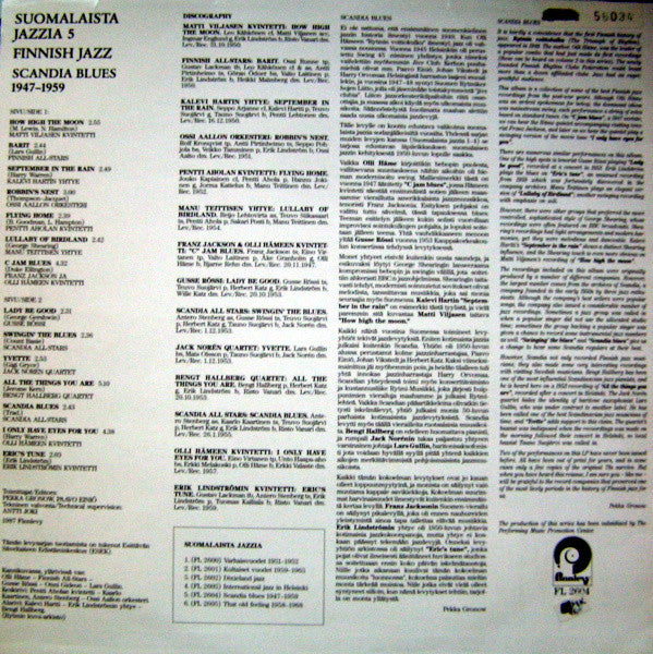 Various – Suomalaista Jazzia 5 - Scandia Blues 1947-1959, image 2