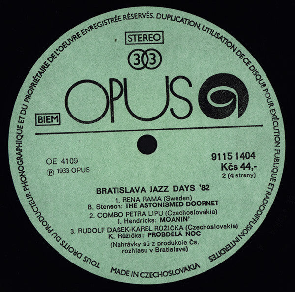 Various – Bratislava Jazz Days 1982, image 5