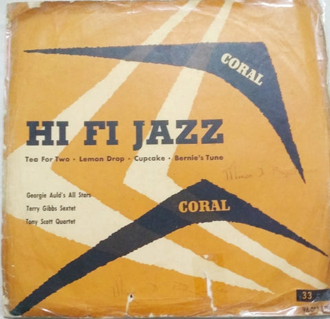 Front cover of Various – Hi Fi Jazz, Coral, Germany, 1955