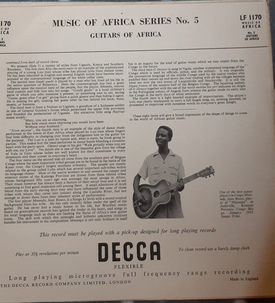 Various – Music Of Africa Series No. 5. The Guitars Of Africa, image 3