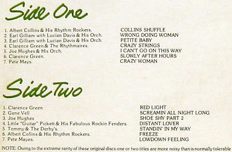 Various – Houston Shuffle (Texas R&B 1955-1966), image 3