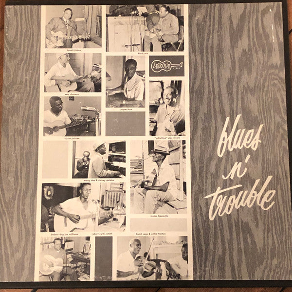 Front cover of Various – Blues 'N Trouble, Arhoolie Records, US, 1961