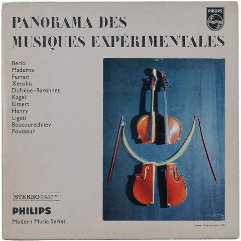 Front cover of Various – Panorama Des Musiques Expérimentales, Philips, Netherlands