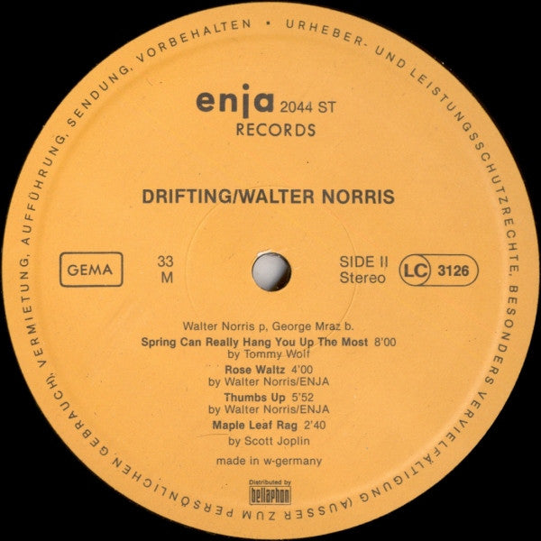 Walter Norris, George Mraz – Drifting, image 4