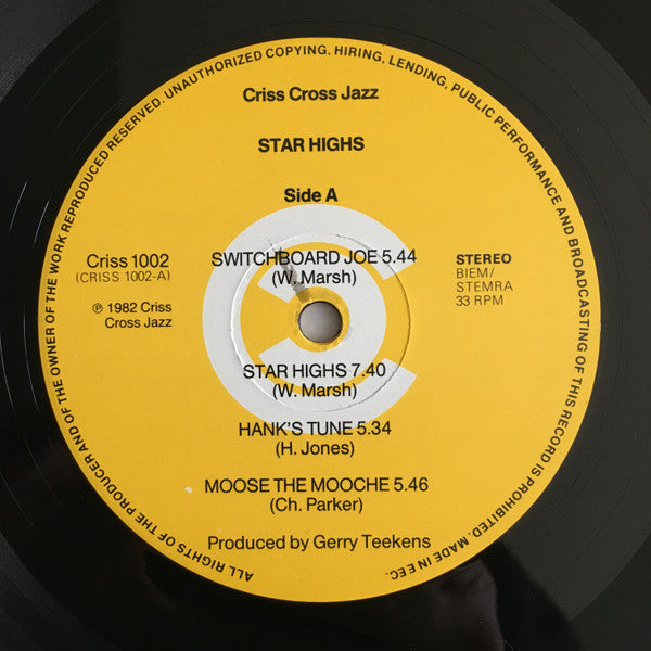 Warne Marsh With Hank Jones, George Mraz And Mel Lewis – Star Highs, image 3
